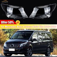 V Class 2016-2020 V260 For Mercedes Benz Vito W447 Front Headlight Lamp Shade Headlamp Shell Cover Lens