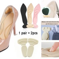 Shoe Heel Memory Foam Insoles Foot Heel Pad Sports Shoes Adjustable Antiwear Feet Insoles Heel Protector Sticker Insole Brioche