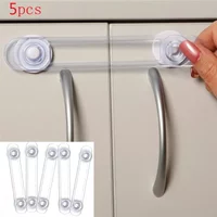 3/5pcs ransparent Anti-Opening Soft Strap Safety Lock Multi-functional Baby Drawer Refrigerator Lock Child Safety Lock T