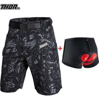 THORSOL 2025 Cycling Team Shorts Summer Mtb Pants Men Mountain Bike Shorts Bicycle Culottes Road Racing Motorcycle Cargo Bottoms