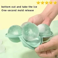 1 Large Silicone Ice Cube Trays - Easy-Release, No Leakage, Perfect for Whiskey, Cocktails, Juice, and Parties