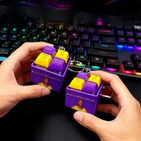 Hot sale Black Mamba Kobe Classic Quotes Sound Keychain Talking Led Key Ring Stress Relief Toy