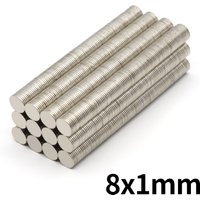 8x1mm Round Super Strong Neodymium Magnet N35 Powerful Magnetic NdfeB Permanent Refrigerator Magnet imanes DIY