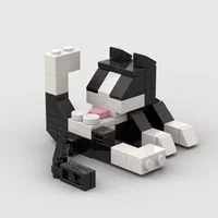 DIY Cat Animal Series Building Blocks Figures Bricks for Kids Educational Toys Children's Construction Toy Birthday Gift