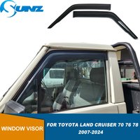 Window Visor For Toyota Landcruiser 70 76 75 78 79 Series 2007-2024 2 Doors Weathershield Side Window Deflector Sun Rain Guard