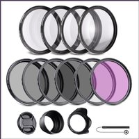 Neewer UV/CPL/FLD + Macro Close-Up Filter Kit for for Sony Alpha A3000, NEX Series for DSLR Camera Photography