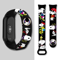 Snoopy Series Printed Wristband for Xiaomi Mi Band 10 Smart Watchband Replaceable Bracelet for Mi Band 9/8/8 NFC Wrist Strap
