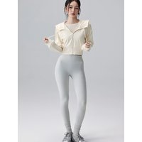 AliExpress NONE Women's Hooded Running Jacket Cycling Coat Yoga Jogging Shirt Tights Outdoor Sports Gym Clothing Running Wear Sportswear