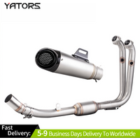 51mm System For CF-Moto 450SR 450NK 2022-2024 Exhaust Muffler Header Mid Pipe Exhaust Systems Exhausts Pipes