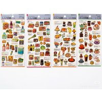 Kawaii Adult Picture Book Stickers Gold Foil Accent Japanese Style Decals for Planner Journal & DIY Decor
