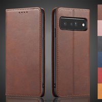 Magnetic attraction Leather Case for Google Pixel 6 Pro / Pixel 6 6A Holster Flip Cover Case Wallet Phone Bags Fundas Coque