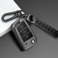 TPU for VW GOLF 7 MK7 SKODA SEAT 2015 2016 OCTAVIA COMBI LEON IBIZA CUPTRA Flip Folding Remote Car Key Case Cover Accessories
