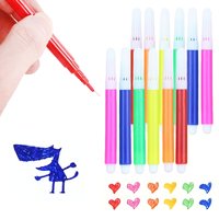 5-30Packs Colorful Graffiti 6-Color Watercolor Painting Markers Suitable for Paper Canvas Bags Artclass DIY Drawing Supplies ZYF