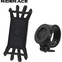 RIDERACE Bicycle Phone Holder Silicone MTB Road Bike Cellphone Handlebar Mount Adjustable 360 Degree Rotating For iPhone Bracket