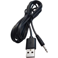USB to AUDIO DC 2.5mm For Rechargeable Wand Massager(Black 24AWG) 7.62mm Smart Watch Magnetic Charger Cord