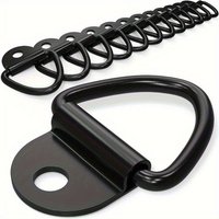 2/4 Piece D-Shaped Multipurpose Pull Ring, D-Shaped Rope Anchor Ring, for Mooring of Cargo on Trucks, Trailers, RVs and Boats.