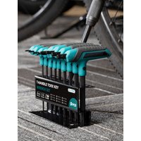 AliExpress NONE 9PCS T-Handle Torx Wrench Set T10-T50 Two-Tip Design Torx Star Wrench DIY & Auto Bike Repair Tool with Storage Rack