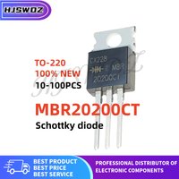 10~100pcs New MBR20200CT MBR20200 MBR 20200CT TO-220 Schottky diode Fast Shipping