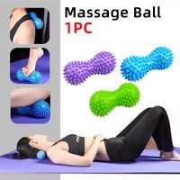 1PC Peanut Massage Ball Roller With Thorns Double-Sided Therapy Ball Muscle Fascia Trigger Point Relaxation Massage Ball