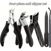 1/4/5pcs Stainless Steel Nail Care Set Professional Foot Care Kit That Includes a Nail File, Cuticle Nippers, And Grooming Tools