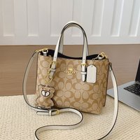 Women Chic Minimalist Paris Style Messenger Bag Vintage Leather Letter Logo Shoulder Handbag
