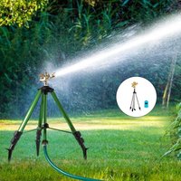 360 Degree Rotating Tripod Sprinkler Stainless Steel Telescopic Support For Large Area Garden Lawn Automatic Irrigation System
