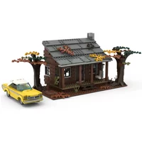 598PCS Evil Death Informed Cabin Modular MOC Building Street View Model Building Blocks DIY Assembly Children's Toys Gifts