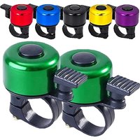 AliExpress NONE Bicycle Bell Alloy Mountain Road Bike Horn Sound Alarm Doorbell Safety Warning Cycling Handlebar Metal Ring Call MTB 250401