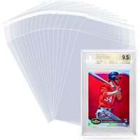 100pcs Graded Card Sleeves Resealable PSA Sleeve Slabs Pro Collector Protector For Pokemon Baseball Football Sports Game Cards