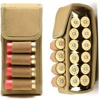 16 round Molle magazine pouches, 12-gauge shotgun ammo bag, magazine ammo carrier, rifle shell hunting accessories