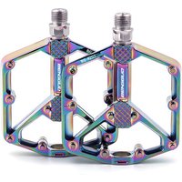 AliExpress NONE Double DU Bearing Bicycle Ultralight Pedal Aluminum Alloy Bike Flat Pedal Waterproof Cycling Platform Pedal MTB Bike Accessories