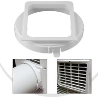 1pcs Car 150MM Air Conditioning Exhaust Pipe Body Square Round Interface For Comfee Air Conditioning Exhaust Pipe Body Interface