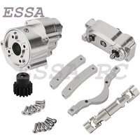 All Metal Prefixal Gearbox Transfer Case Front Motor Transmission for 1/10 RC Crawler Car Axial SCX10 I Upgrade Parts