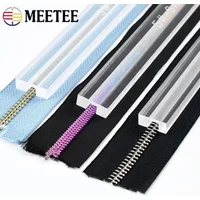 Acrylic 3#5# Zipper Gluing Anti-overflow Ruler DIY Handmade Leather Crafts Tools Plastic Zippers Glue Tool Tailoring Accessories