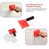 Multi functional wall and ceiling corner brush, color separation and trimming tool, professional latex paint edge brush