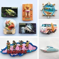 Bahamas Fridge Magnets Tourist Souvenirs Magnets for Refrigerators Creative Folk Dance magnetic sticker Home Kitchen Decoration