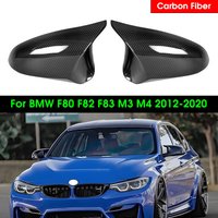 Osłony lusterek bocznych w stylu OEM z prawdziwego włókna węglowego do BMW F80 M3 F82 F83 M4 F87 M2C 2014-2020