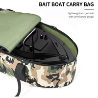 Camouflage Bait Boat Carry Bag Large Capacity Waterproof Fishing Boat Storage Bag Double Zipper 1000D Oxford Cloth