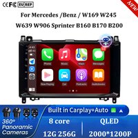 9 Inch Android 16 For Mercedes /Benz / W169 W245 W639 W906 Sprinter B160 B170 B200 Car Radio Multimedia Player DSP Auto Carplay