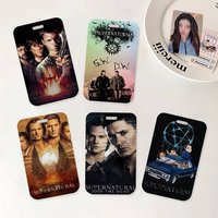 TV S-Supernaturals ID Badge Holder With Lanyard Neck Strap For Office School Name Card Credentials Case