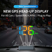 LED Car Speedometer HUD Vehicles Windshield Speed Meters Head-Up Display Projector GPS Position Compass Truck Car Accessories