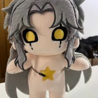 20cm Anime Game Attributes Pierrot Kawaii Cosplay Cotton Doll With Skeleton Cartoon DIY Dress Up Clothing Toy Figures Fans Gift