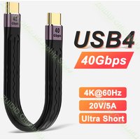 USB 4.0 Gen3 Data Cable PD 100W 5A Fast Charging USB C to Type C Cable Thunderbolt 3 4K@60Hz Cable USB Tipo C 40Gbps Data Cabel