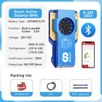 DALYBMS 250A 300A 400A 500A DALY Bms Smart BMS 4S 12V 8S 24V 1A Active Balance bms for lifepo4 lithium ion battery RS485 CAN