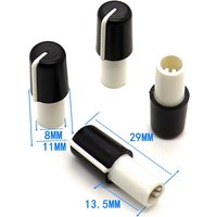 2pcs 11×29MM Plastic Potentiometer Rotary Encoder Volume Switch Knob D Axis 6MM Half Shaft Knob