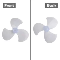 For Desk Fan Pedestal Fan Blade Three Leaves Fan Blade For Home Cooling Transparent Black PP Plastic Material Easy To Install