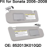 NEHANLYN Lewa/Prawa Osłona Przeciwsłoneczna z Lustrem do Hyundai Sonata 2006-2008 852013K010QD Osłona przeciwsłoneczna z lustrem do makijażu