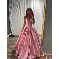 Simple Evening Dresses Woman's A Line Ruffles Sweetheart Backless Fashion Prom Gowns Gala Customized Party Vestidos De Novia