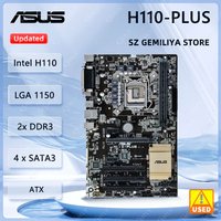 Asus H110 Motherboard H110-PLUS Motherboard LGA 1151 DDR4 32GB Support 6300 6500 6400 6700 7400 7700 G4620 CPU Micro ATX