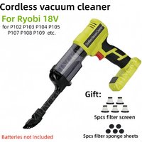 Cordless vacuum cleaner suitable for Ryobi 18V lithium battery P102 P103 P104 P105 P107 P108 for cleaning cars, tables, etc.